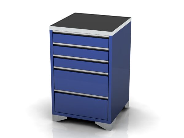 600mm Wide Base Unit | 5 Drawers, Feet