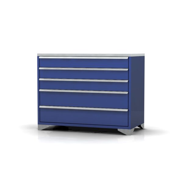 1200mm Wide 5 Drawer Cabinet | Feet