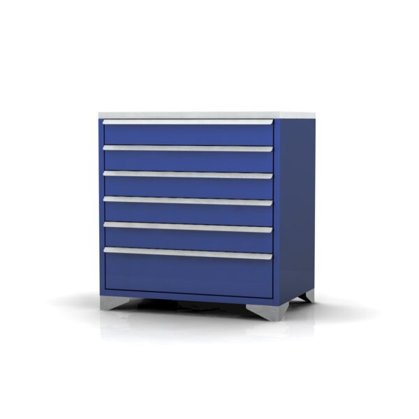 900mm Wide 6 Drawer Cabinet | Feet