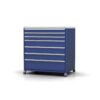 Garage-Furniture-900-wide-7-drawer-cabinet-on-castors 900mm Wide 7 Drawer Cabinet | Castors