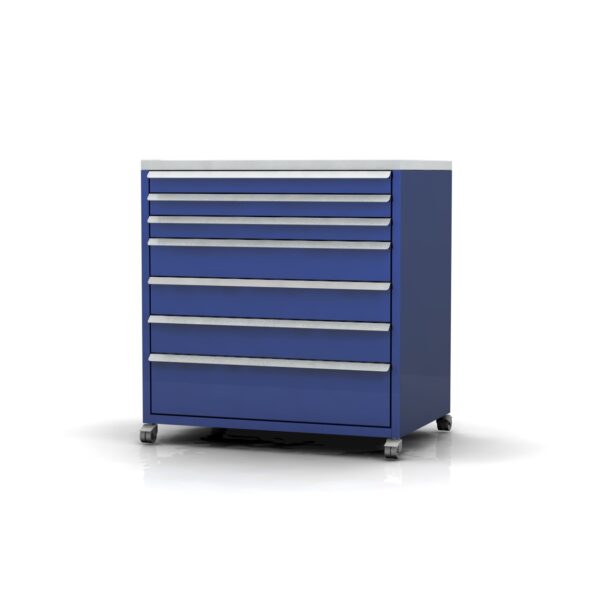 Garage-Furniture-900-wide-7-drawer-cabinet-on-castors 900mm Wide 7 Drawer Cabinet | Castors