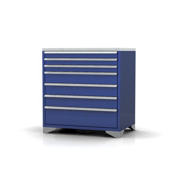 900mm Wide 7 Drawer Cabinet | Feet