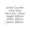 Labcold Pharmacy Fridge | RLDG0519 | 150L | Glass Door