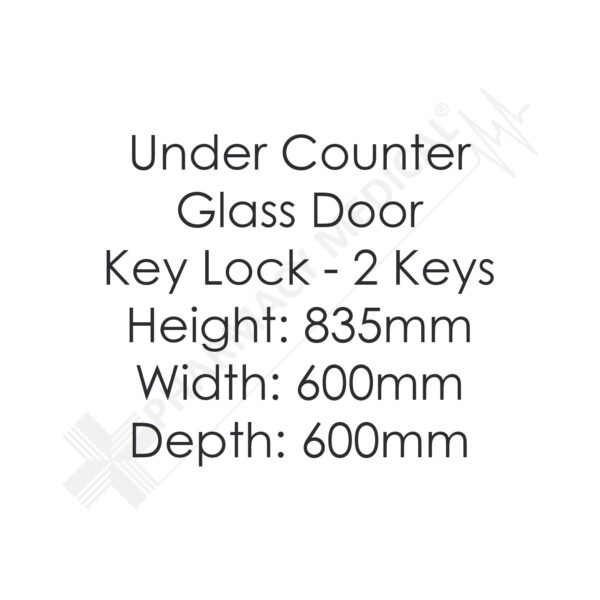 RLDG0519-Detail Labcold Pharmacy Fridge | RLDG0519 | 150L | Glass Door