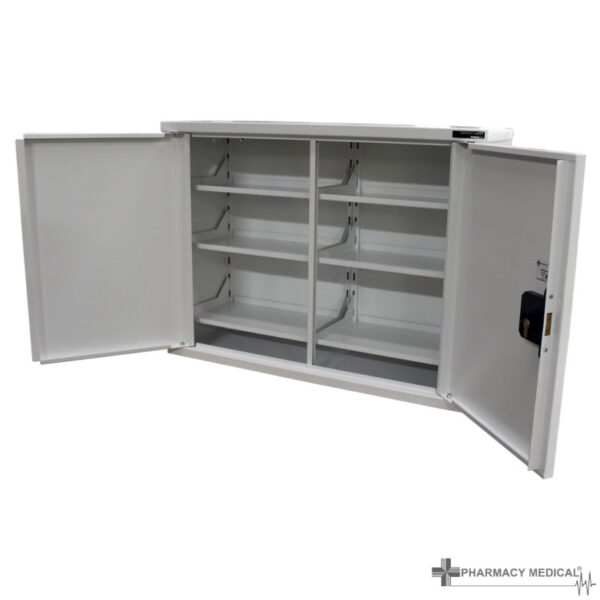 SAM401-Double-Door-Medicine-Cabinet-open Medicine Cabinet | 600mm H x 800mm W x 300mm D