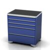 900mm Wide 5 Drawer Cabinet | Feet