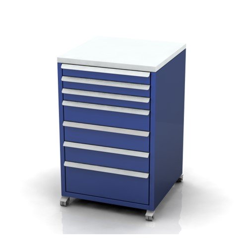 7-drawer-baseunit-castors-3 600mm Wide Base Unit | 7 Drawers, Castors