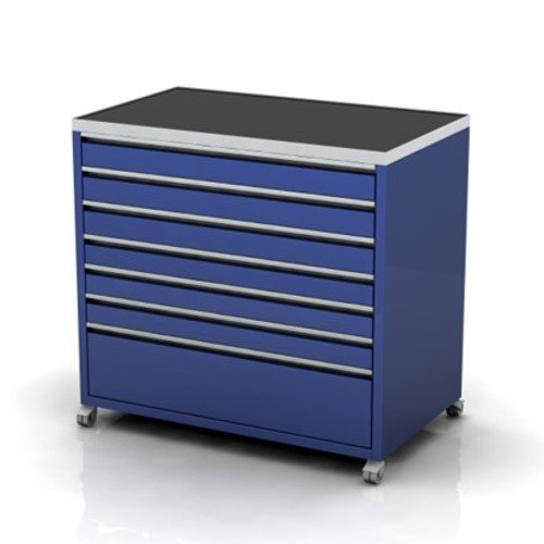 Drawer-Cabinet-1000-7Drawer-Castors-WEB-3.2 1200mm Wide 7 Drawer Cabinet | Castors